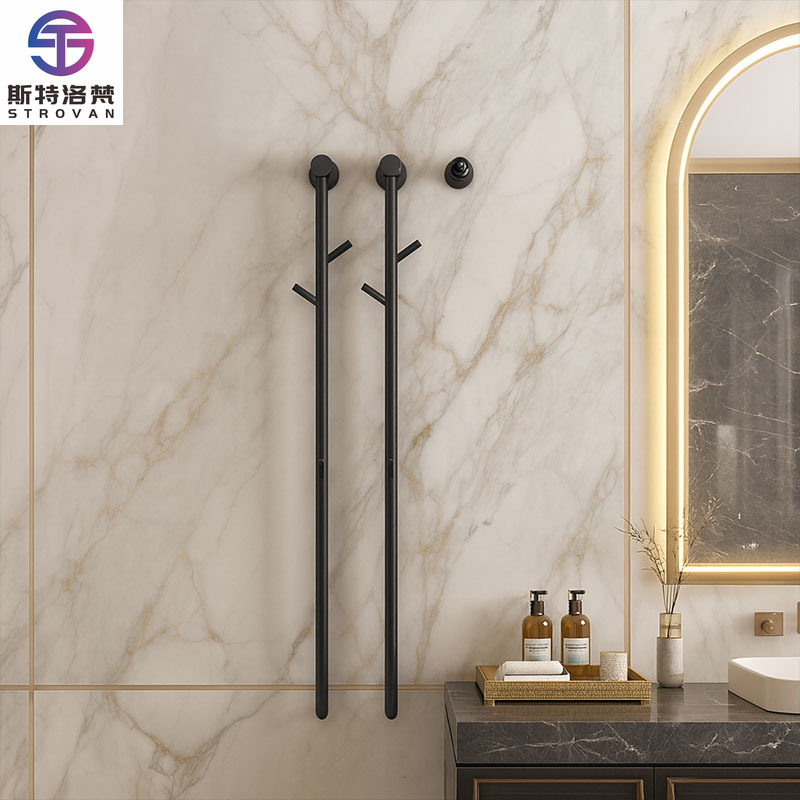 Towel Warmer Electric - Modern 304 Paslanmaz Çelik Dikey Duvara