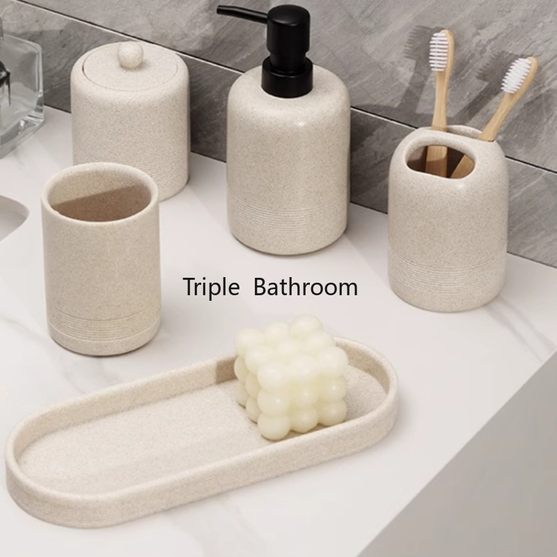 Zara Home Bathroom Set - 1 adet kumtaşı banyo tuvalet malzemeleri