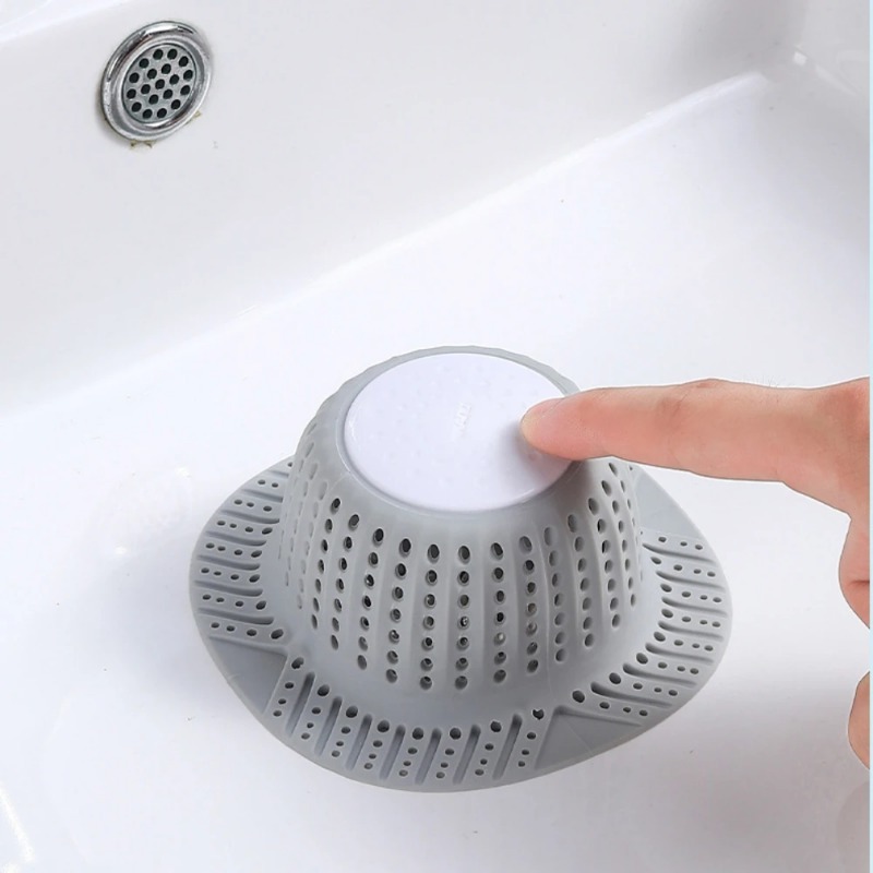 Drain Hair Catcher - Çıkarılabilir Kendinden Yapışkanlı Silikon Drenaj Saç