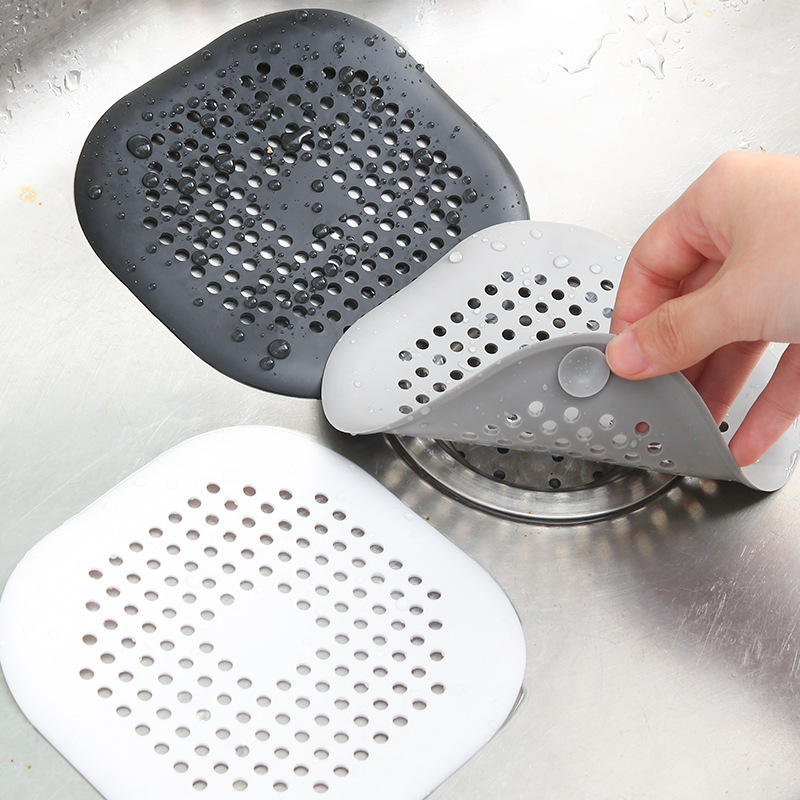 Drain Hair Catcher - Büyük Silikon Drenaj Sticker'ı Evrensel Zemin