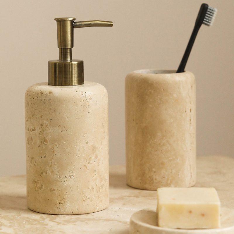 Zara Home Bathroom Set - Yaratıcı İskandinav Rüzgar Tüneli Taş Lavabo
