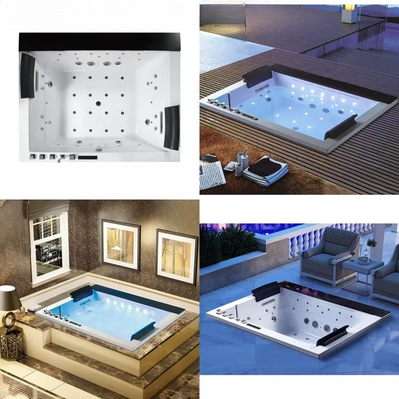Home Bathroom Jacuzzi - Dijital Kontrollü ve Şelale Özellikli Çift