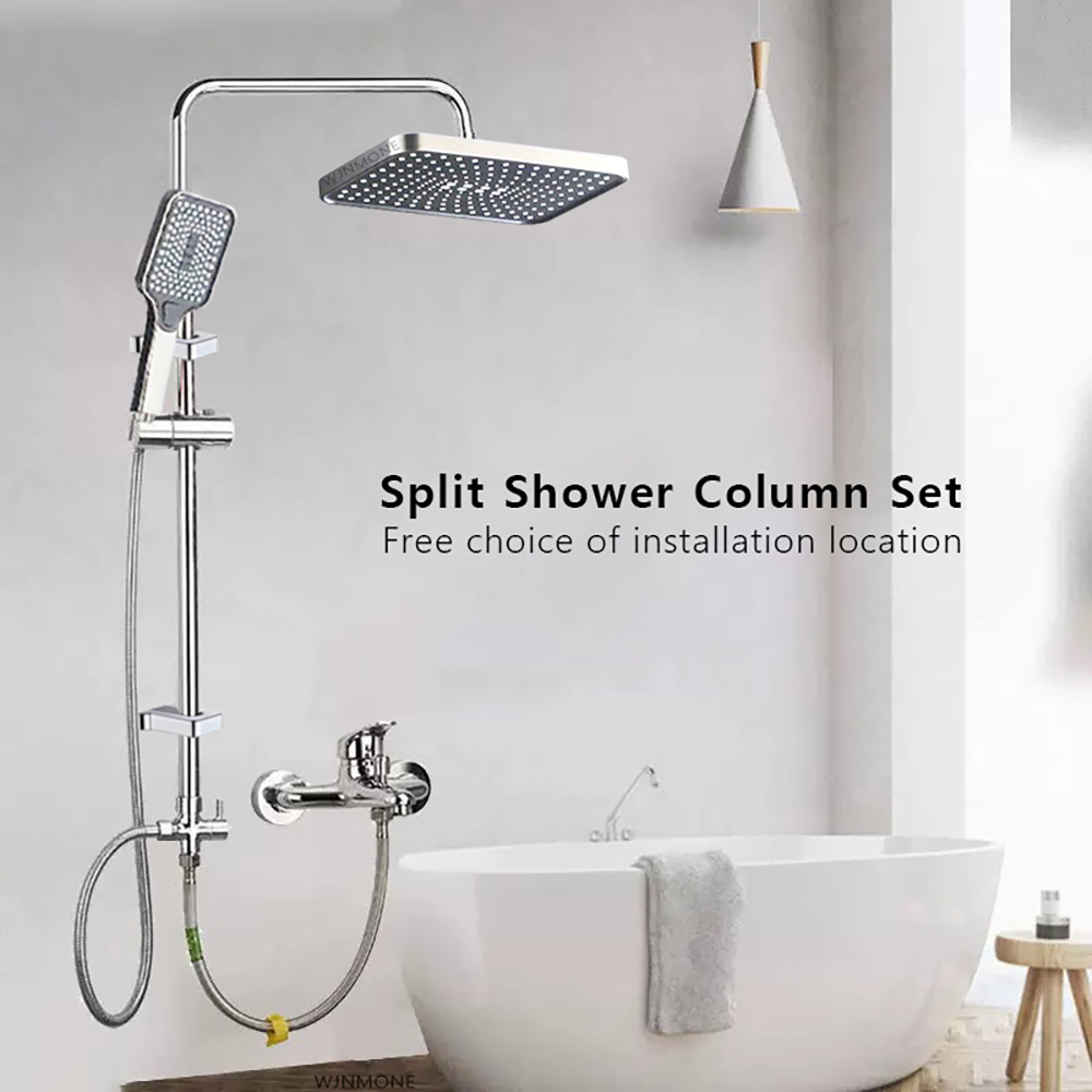 Home Bathroom Taps - Bölünmüş Duş Sütunu Seti Banyo Musluk