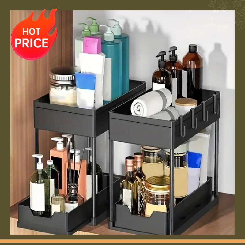 Home Depot Bathroom Sink - 2 Katmanlı Lavabo Altı Düzenleyici, Kayar
