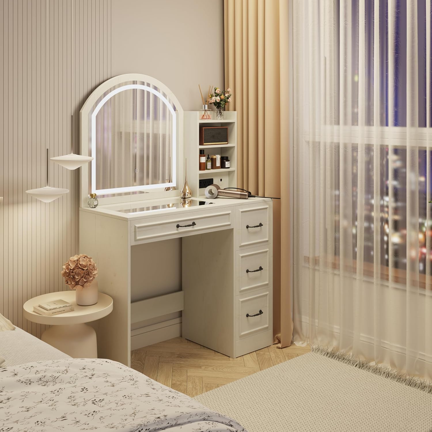 Modern Makyaj Masası, Işıklı A - Home Outlet Bathroom Mirrors incelemesi ve fiyatı