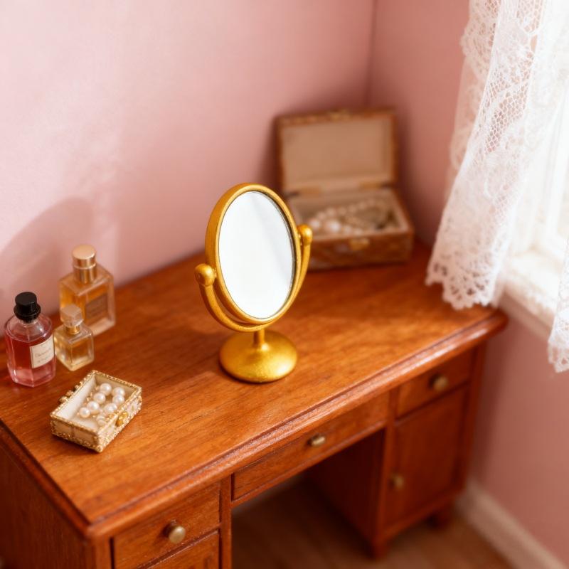 1 adet minyatür Retro ayna tuv - Home Bathroom Model incelemesi ve fiyatı