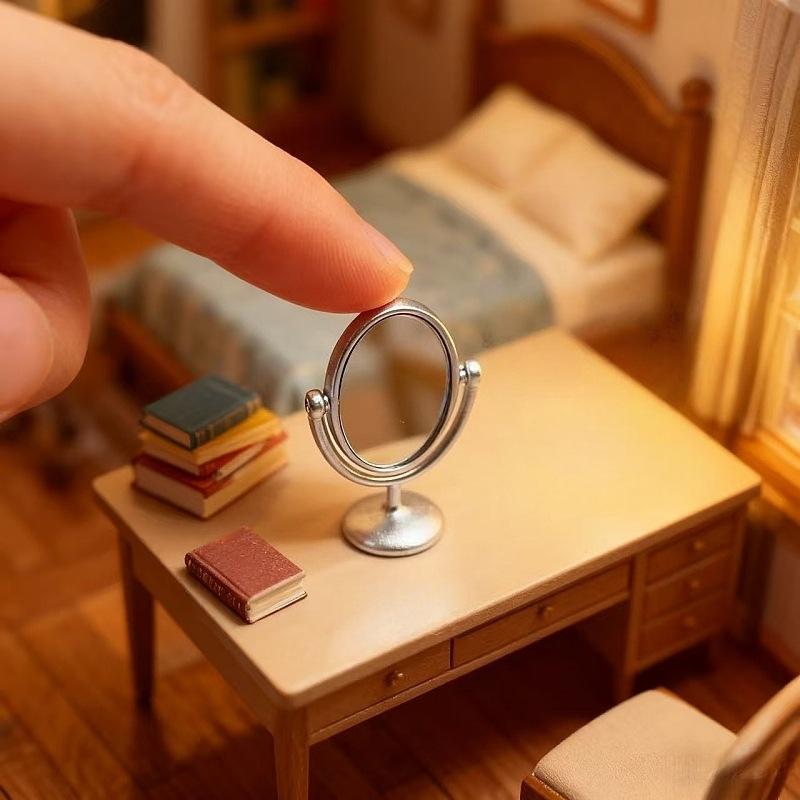 1 adet minyatür Retro ayna tuv - Home Bathroom Model incelemesi ve fiyatı