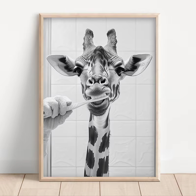 Siyah-beyaz komik banyo diş fı - Home Bathroom Images incelemesi ve fiyatı