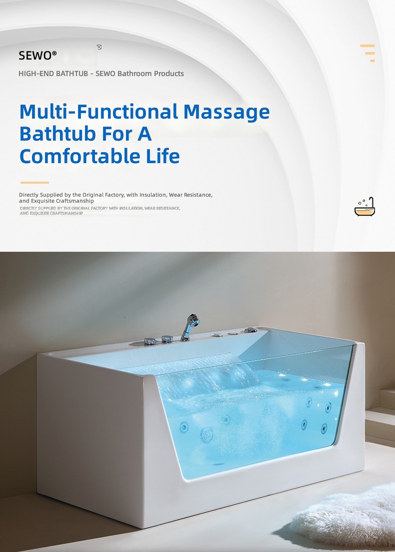 Akrilik Masaj Küveti, Akıllı T - Home Bathroom Jacuzzi incelemesi ve fiyatı