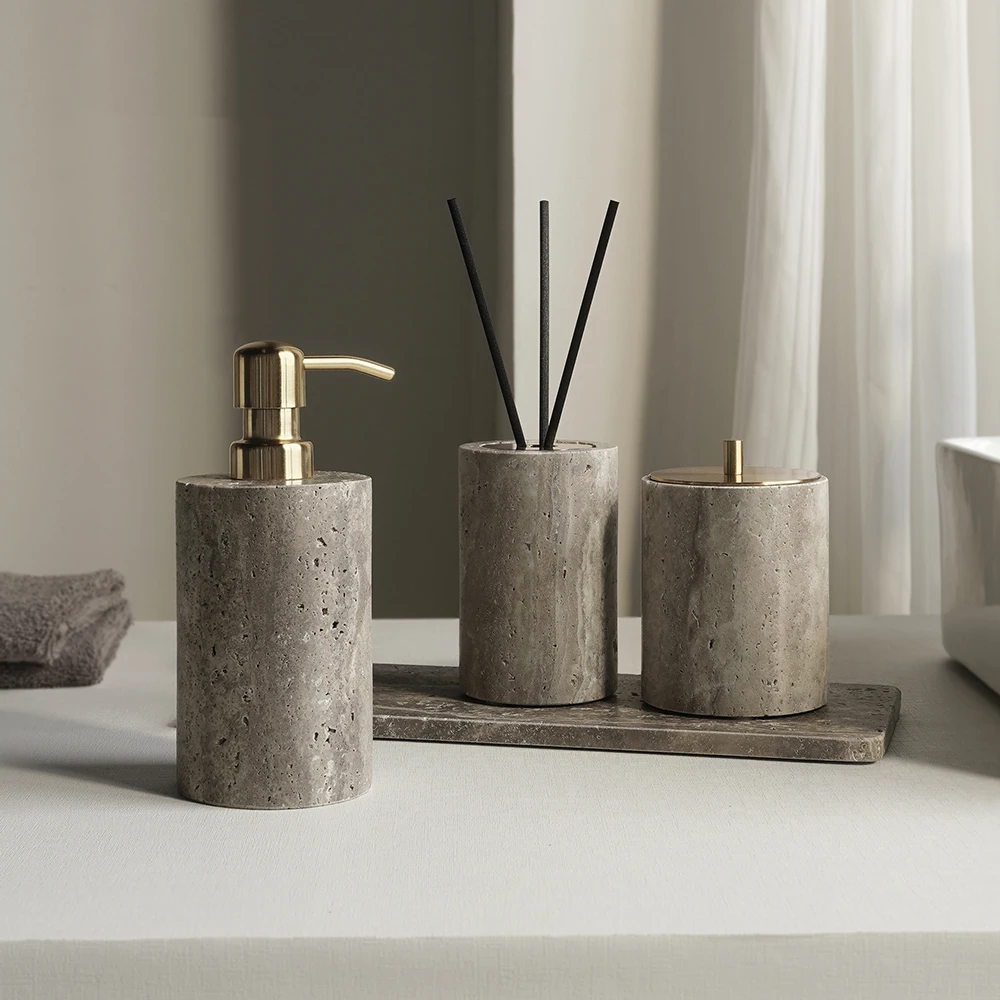 Grigio Travertino Banyo Aksesu - Zara Home Bathroom Set incelemesi ve fiyatı