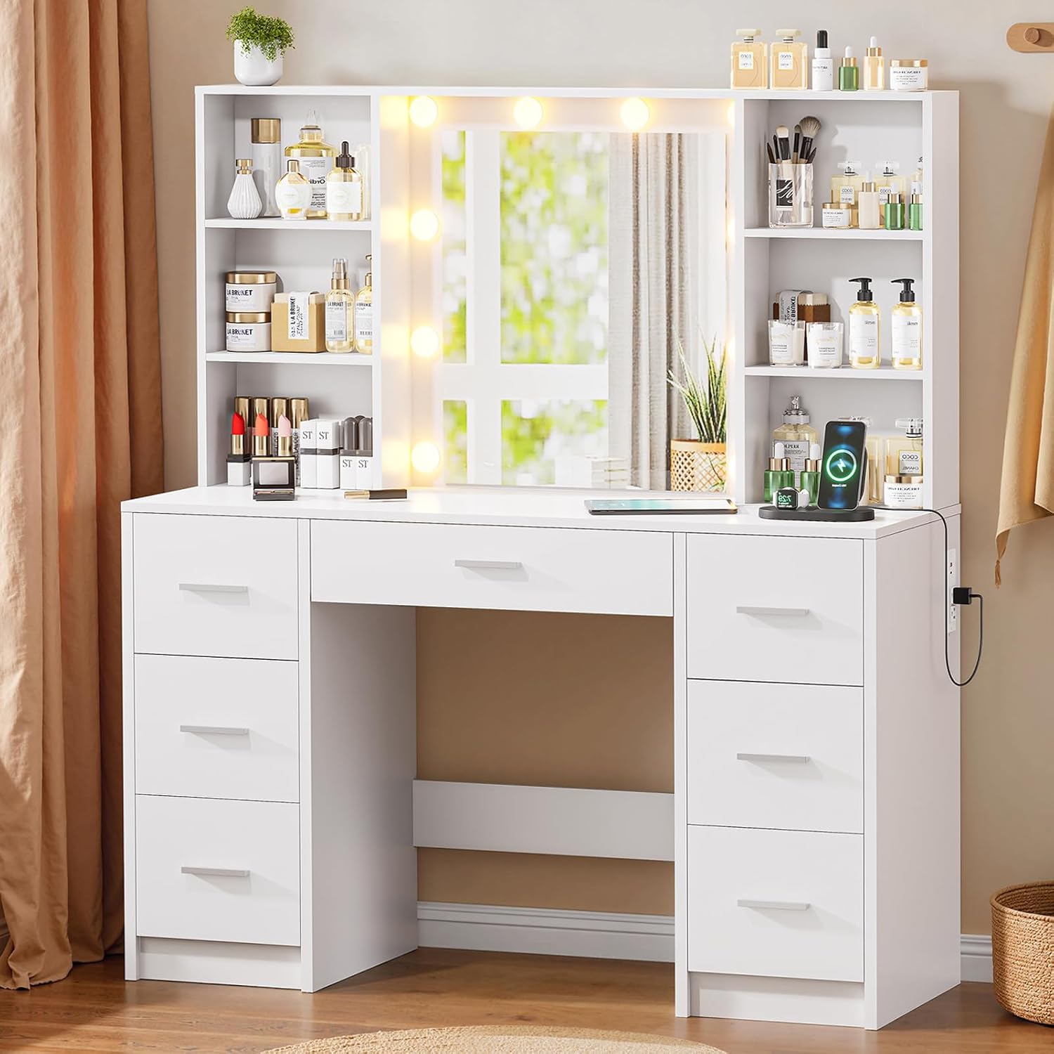 Büyük Makyaj Masası, LED Aynal - Home Outlet Bathroom Mirrors incelemesi ve fiyatı