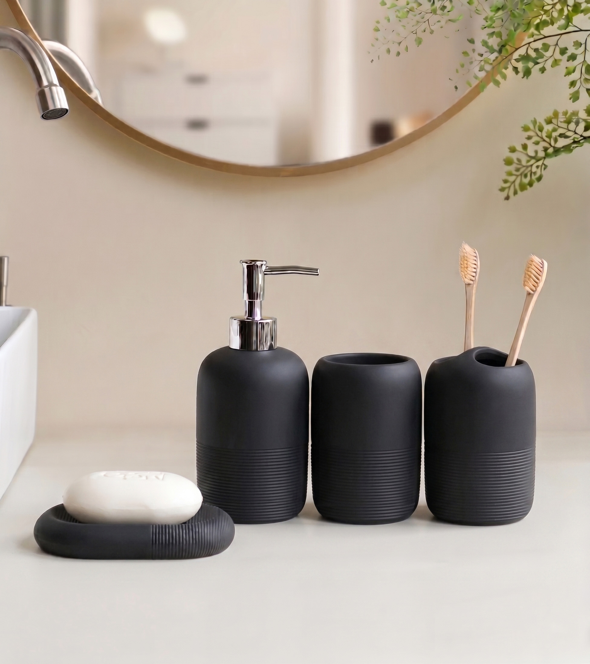 Modern Kumtaşı Reçineli Banyo  - Zara Home Bathroom Set incelemesi ve fiyatı