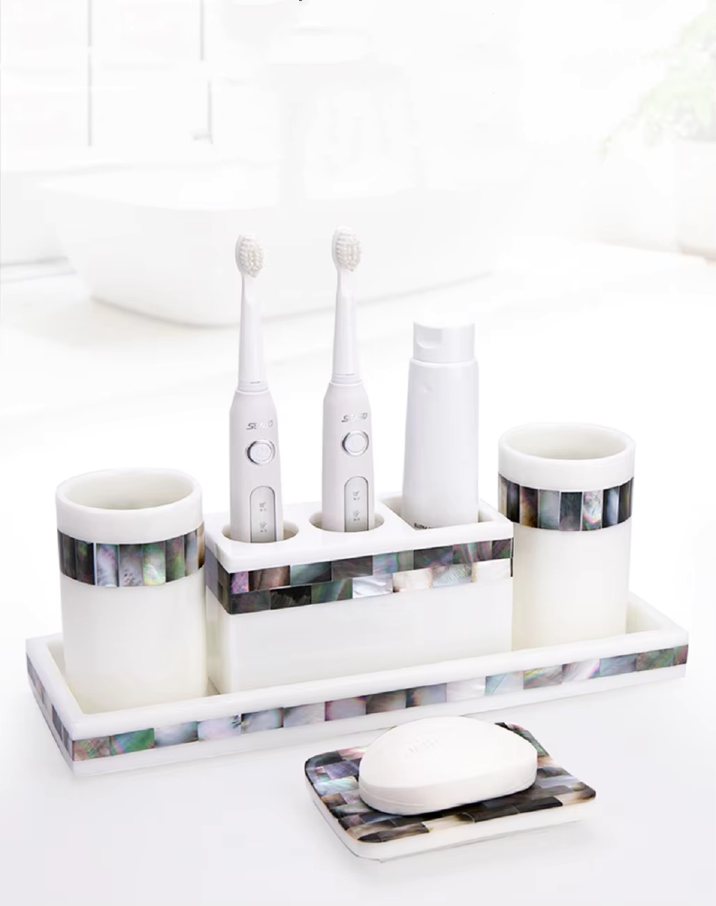 Doğal Renk Reçine Diş Fırçası  - Zara Home Bathroom Set incelemesi ve fiyatı