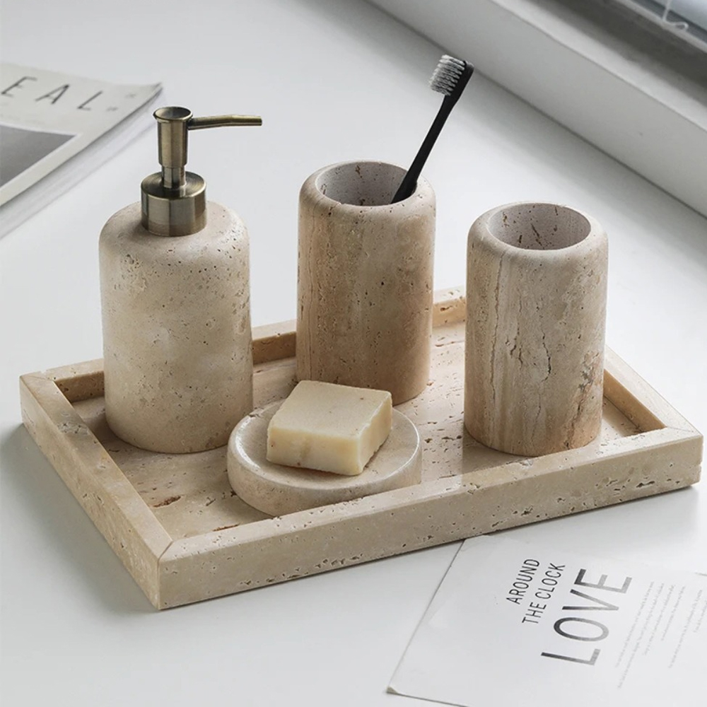 İskandinav mağara taş banyo se - Zara Home Bathroom Set incelemesi ve fiyatı