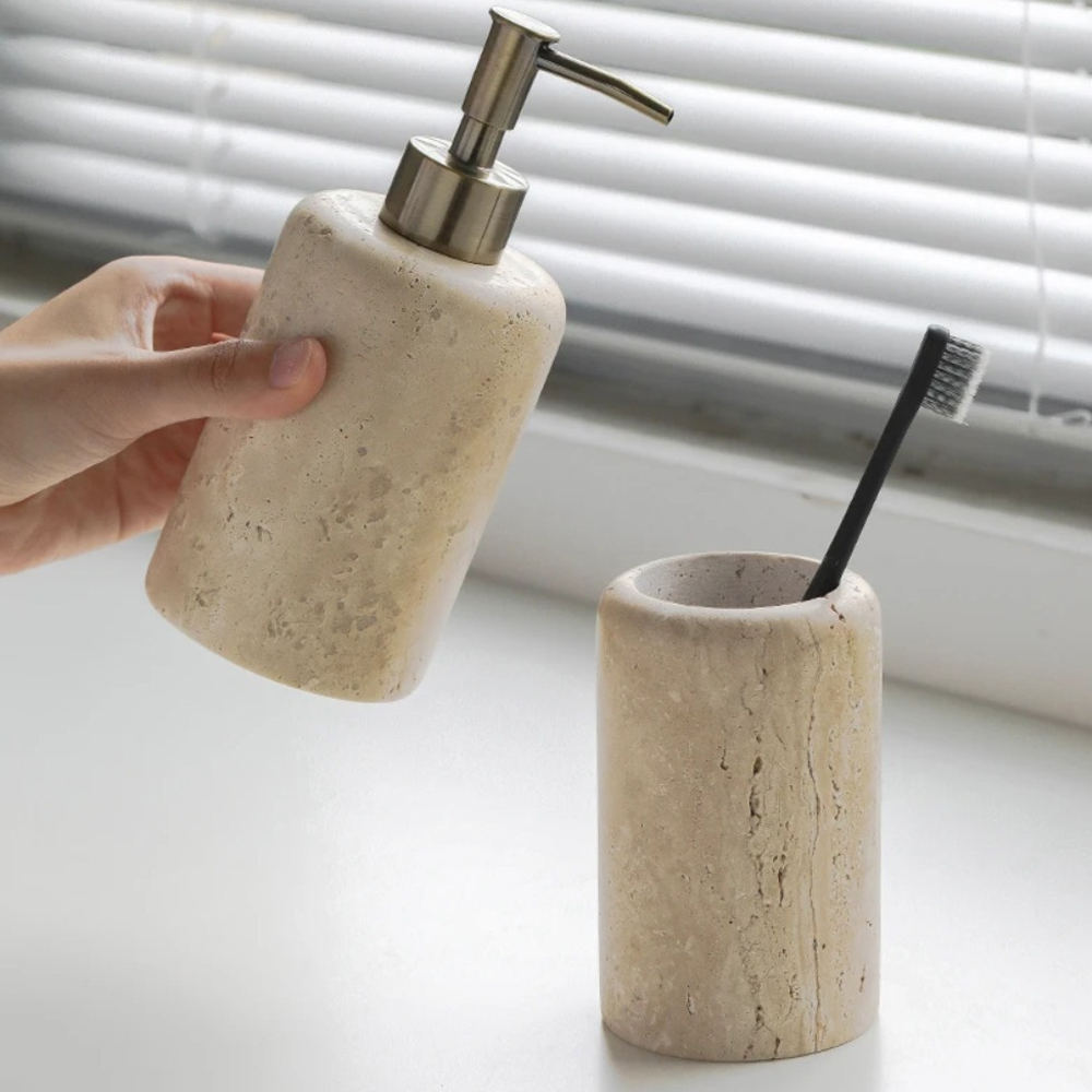 İskandinav mağara taş banyo se - Zara Home Bathroom Set incelemesi ve fiyatı