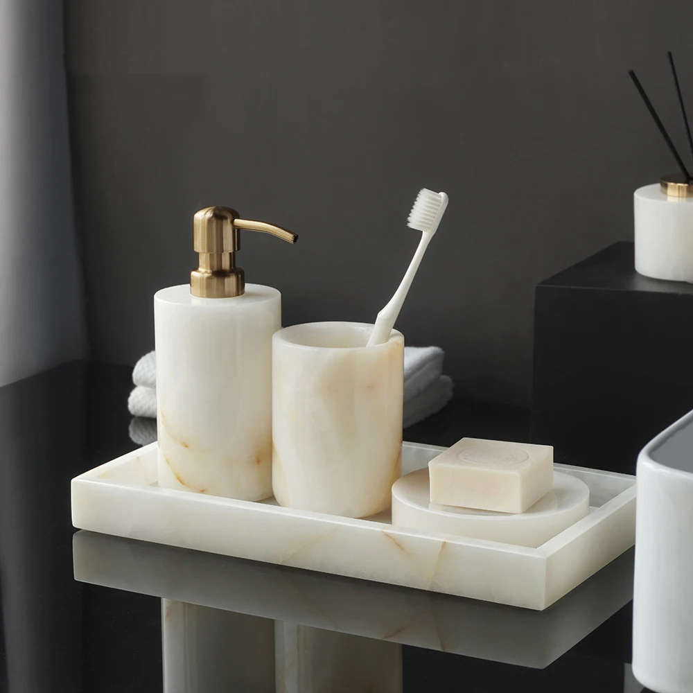 Beyaz Oniks Doğal Mermer Banyo - Zara Home Bathroom Set incelemesi ve fiyatı