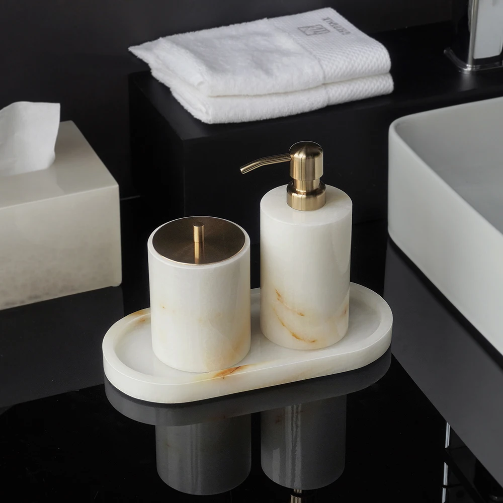 Beyaz Oniks Doğal Mermer Banyo - Zara Home Bathroom Set incelemesi ve fiyatı