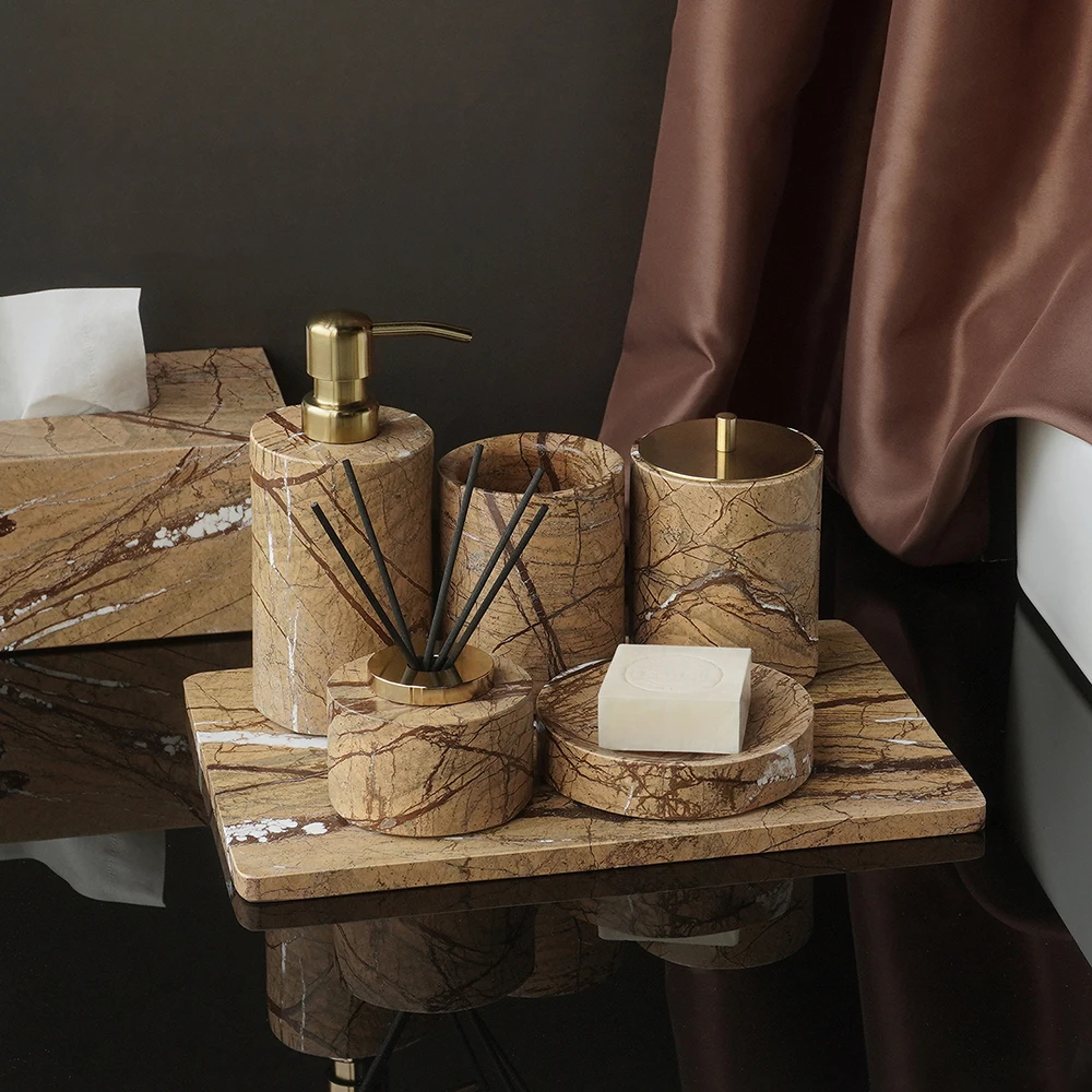 Yağmur Ormanı Kahverengi Doğal - Zara Home Bathroom Set incelemesi ve fiyatı