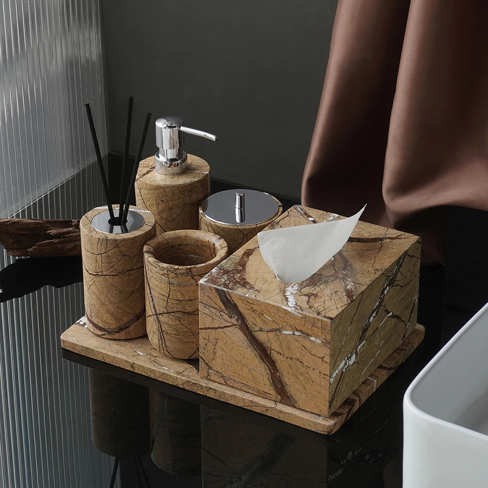 Yağmur Ormanı Kahverengi Doğal - Zara Home Bathroom Set incelemesi ve fiyatı