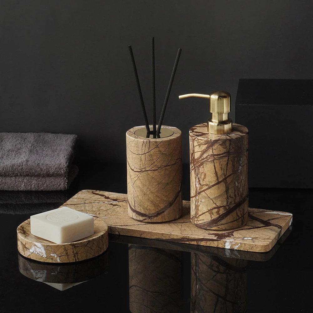 Yağmur Ormanı Kahverengi Doğal - Zara Home Bathroom Set incelemesi ve fiyatı