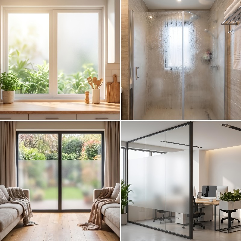 Saf Beyaz Buzlu Gizlilik Pence - Home Design Bathroom incelemesi ve fiyatı