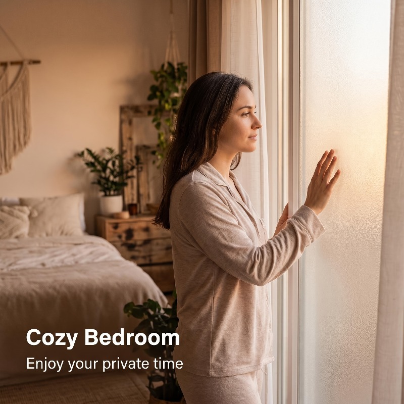 Saf Beyaz Buzlu Gizlilik Pence - Home Design Bathroom incelemesi ve fiyatı